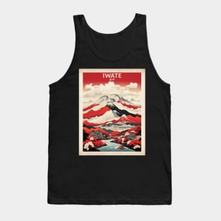 Iwate Japan Travel Vintage Tourism Poster Tank Top